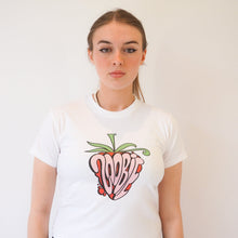 Load image into Gallery viewer, 'STRAWBERRY' BABY TEE - WHITE