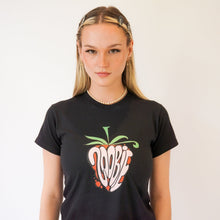 Load image into Gallery viewer, 'STRAWBERRY' BABY TEE - BLACK