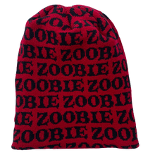 Load image into Gallery viewer, REPEAT LOGO BEANIE - RED/BLACK
