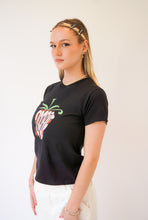 Load image into Gallery viewer, &#39;STRAWBERRY&#39; BABY TEE - BLACK
