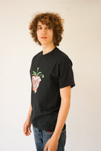 Load image into Gallery viewer, &#39;STRAWBERRY&#39; TEE - BLACK
