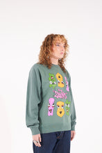 Load image into Gallery viewer, &#39;ZOOB-HEADS&#39; CREWNECK - ALPINE GREEN
